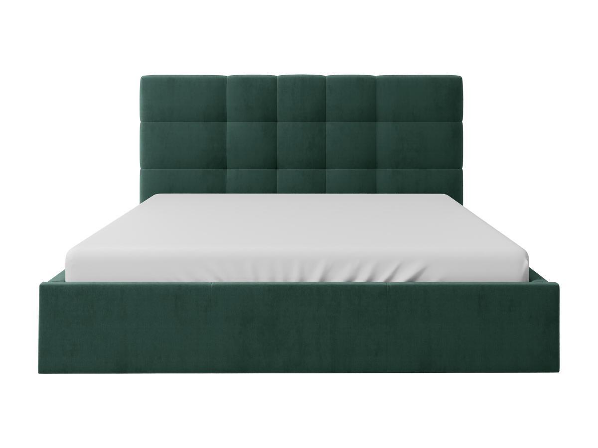 PASCAL MORABITO Lit coffre 180 x 200 cm - Tissu - Vert sapin - ELIAVA de Pascal Morabito  