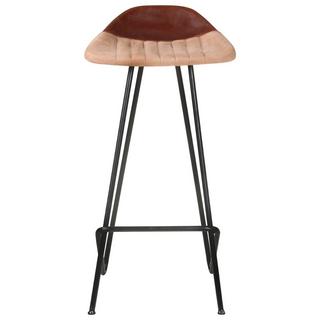 VidaXL Tabouret de bar cuir  