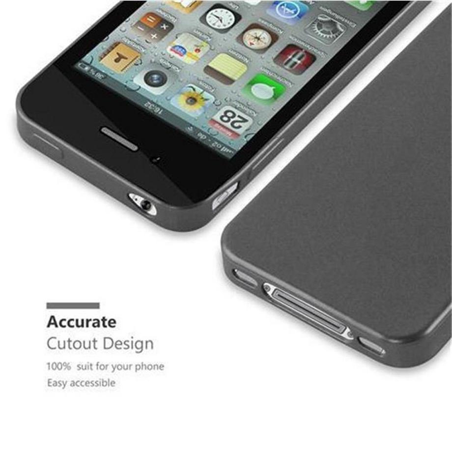 Cadorabo  Hülle für Apple iPhone 4  4S TPU Silikon Matt 