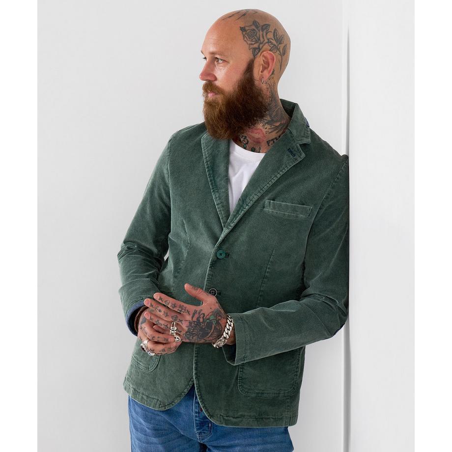 Blazer en velours côtelé délavé