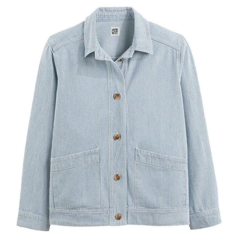 La Redoute Collections Veste rayée Signature avec patte de boutonnage  