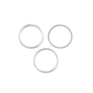 Elli  Ring Stapelringe Zirkonia Basic 3Er Set 