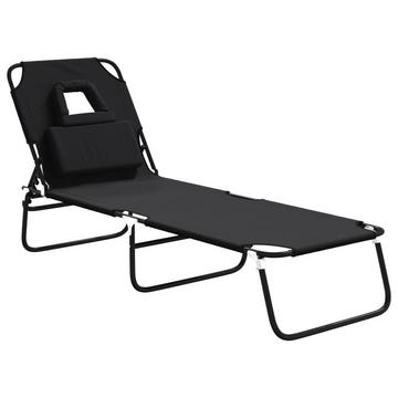 Chaise longue acier