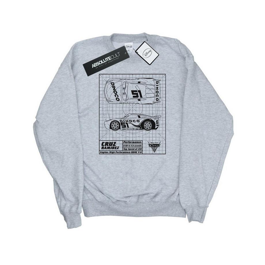 Disney Cars Cruz Ramirez Blueprint Sweatshirt  