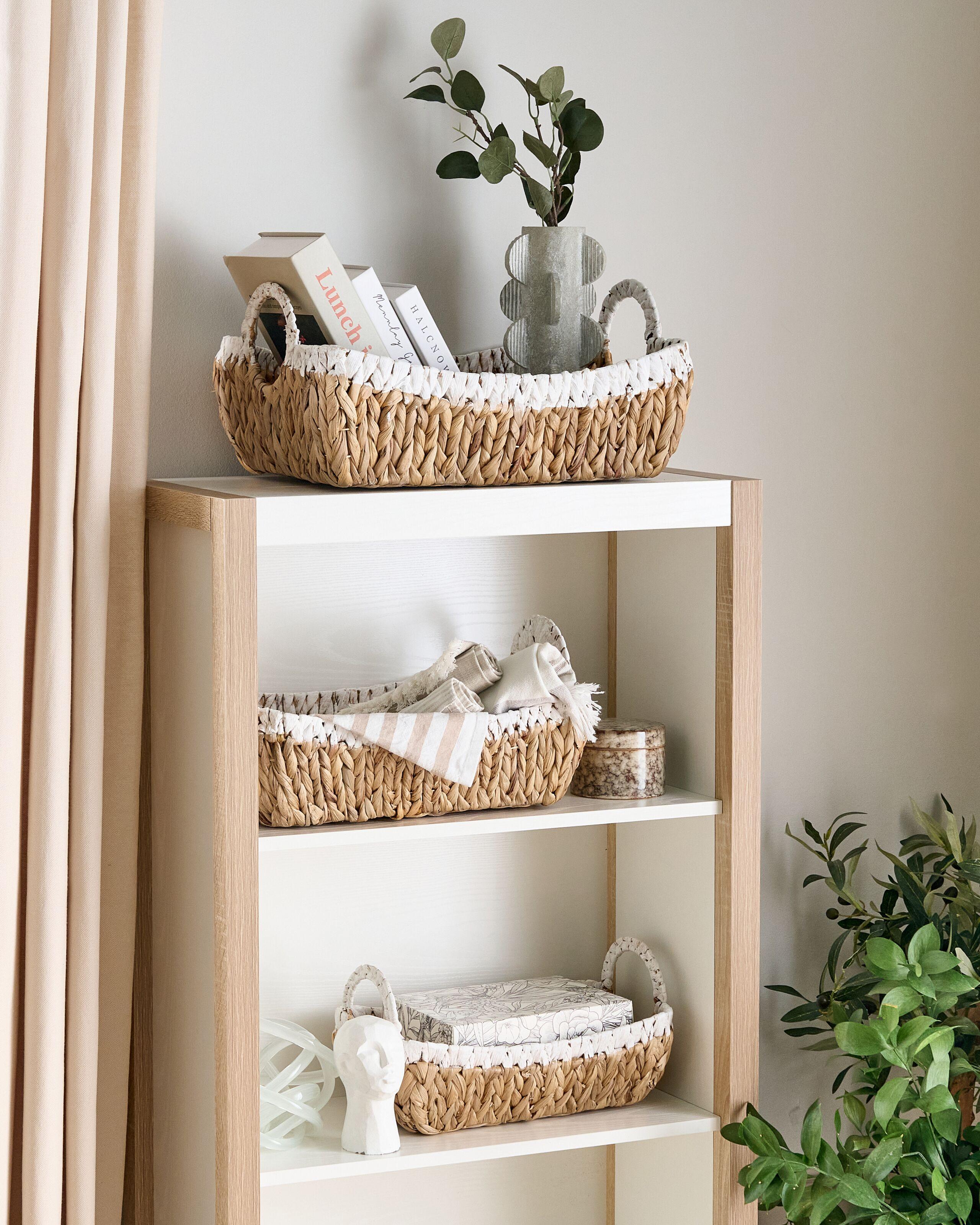 Beliani Korb en Fibre de jacinthe d'eau Boho CAMPHA  