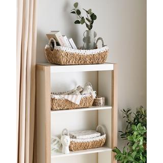 Beliani Korb en Fibre de jacinthe d'eau Boho CAMPHA  