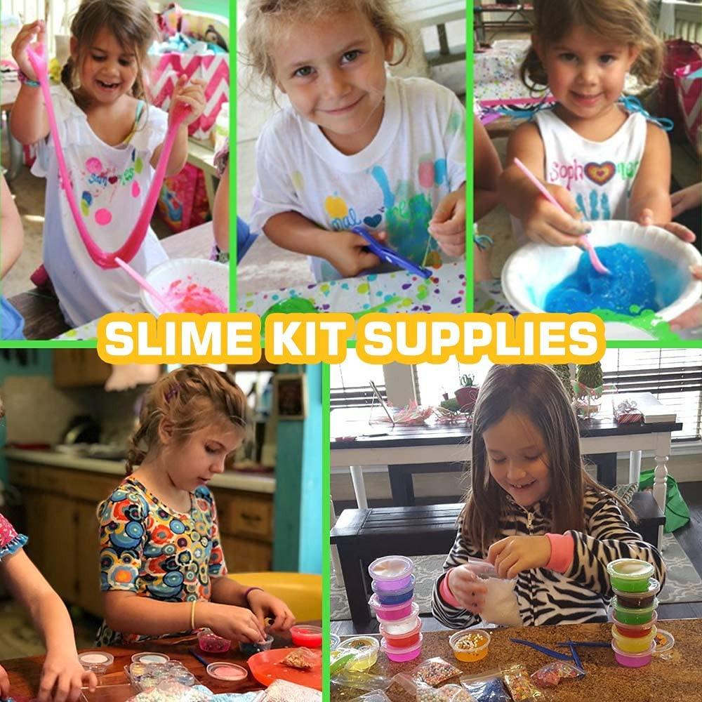 Activity-board  DIY Slime Kit Slime Set, Make Your Own Slime mit 18 Farben Crystal Slime, Ultimate Glow in the Dark Powder, Glitter Powder und mehr für Kunst und Handwerk 