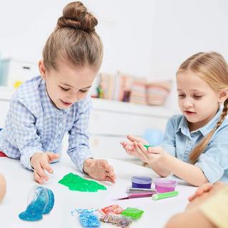 Activity-board  DIY Slime Kit Slime Set, Make Your Own Slime mit 18 Farben Crystal Slime, Ultimate Glow in the Dark Powder, Glitter Powder und mehr für Kunst und Handwerk 