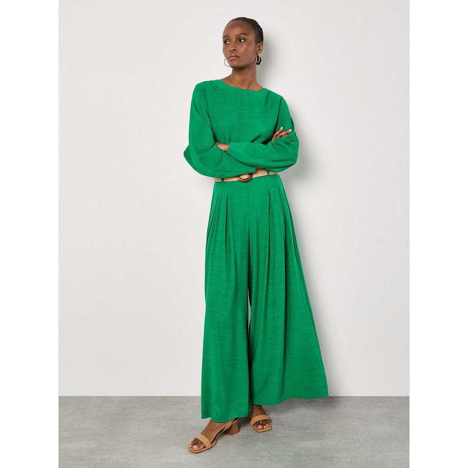 APRICOT Palazzo-Hose mit Faltengürtel  