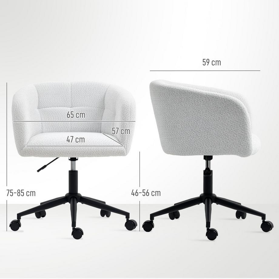 HOMCOM Chaise de bureau  