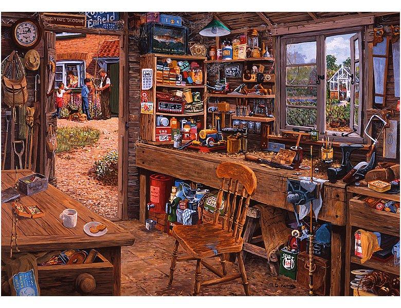 Ravensburger  Puzzle Ravensburger Opas Schuppen 1000 Teile 