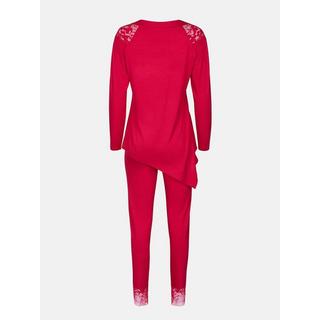 Lisca  Pyjama Hausanzug Hose Top Langarm Flamenco 