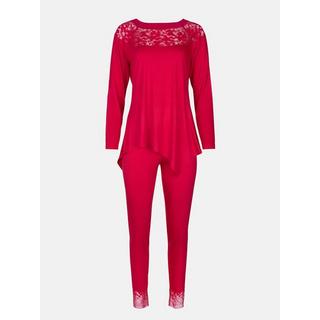 Lisca  Pyjama Hausanzug Hose Top Langarm Flamenco 