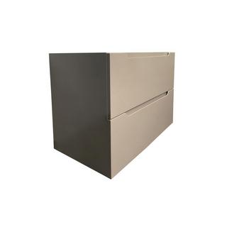 Vente-unique Meuble sous vasque suspendu - Taupe - 80 cm - STEFANIE  