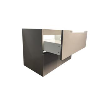 Vente-unique Mobile sotto lavabo sospeso 80 cm Tortora - STEFANIE  