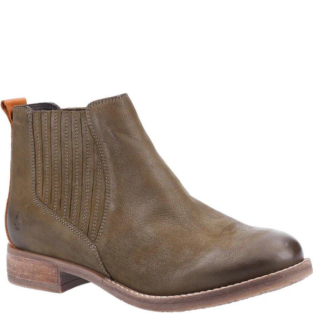 Image of Stiefeletten Edith, Leder Damen Khaki 39