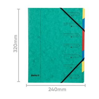 Biella Gummibandmappe A4 mit Beschriftungsstreifen - x 20  