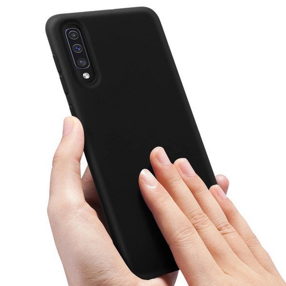 Avizar  Soft Touch Hülle Galaxy A50 Schwarz 
