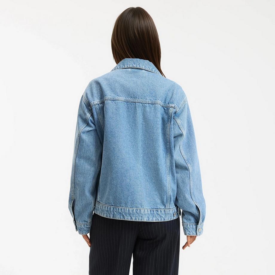 La Redoute Collections Oversize Jeansjacke mit Knopfleiste  