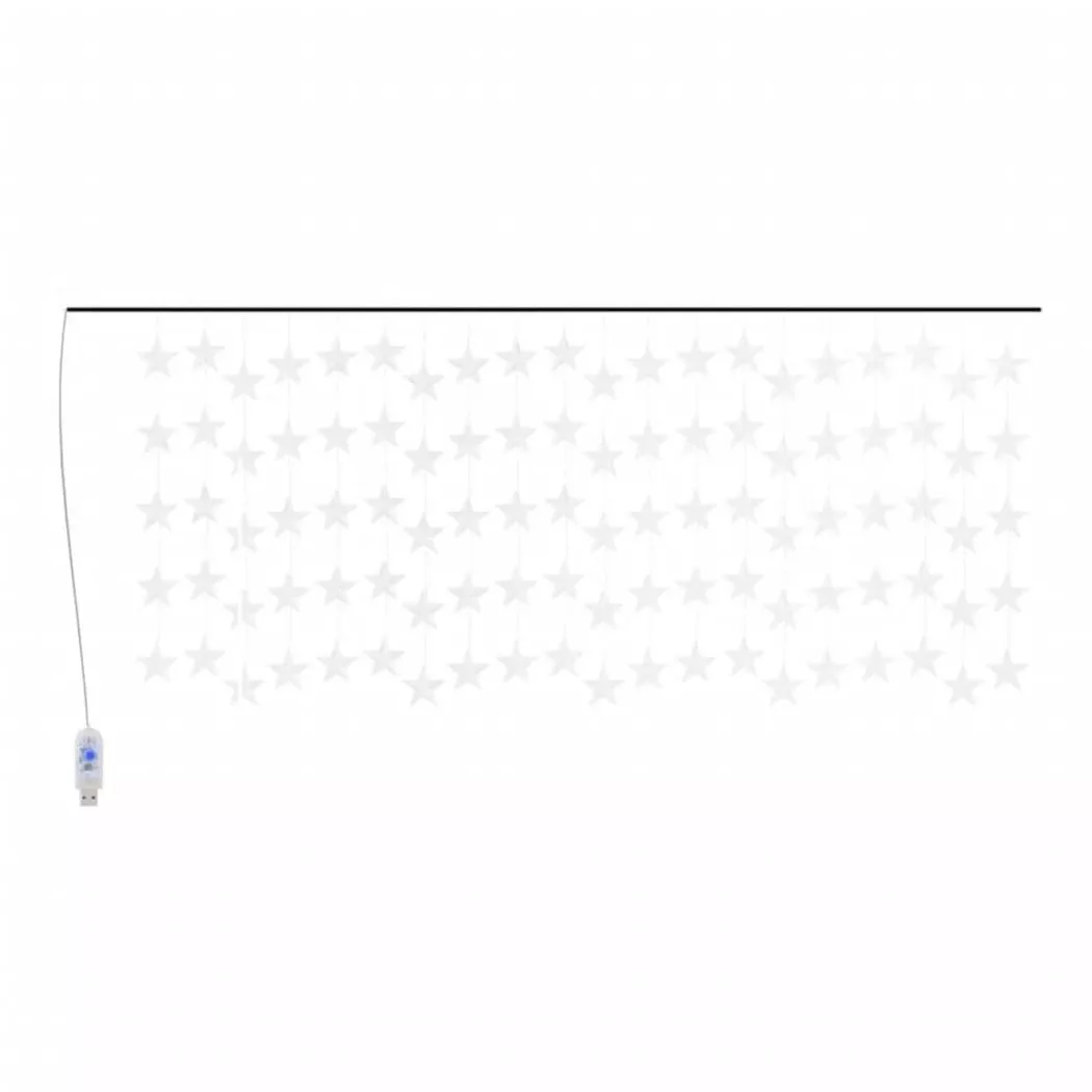 VidaXL - Sternenvorhang, One Size, Blau