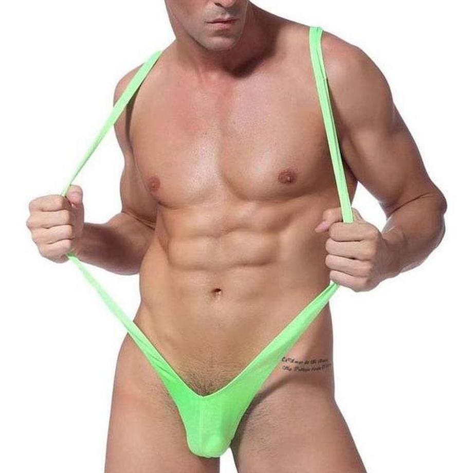 B2X Grüner Y-förmiger Mankini  