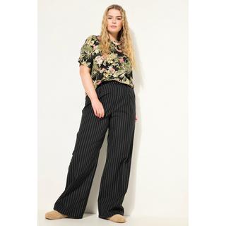 Studio Untold  Pantalon à fines rayures, coupe Wide Legs, taille haute 