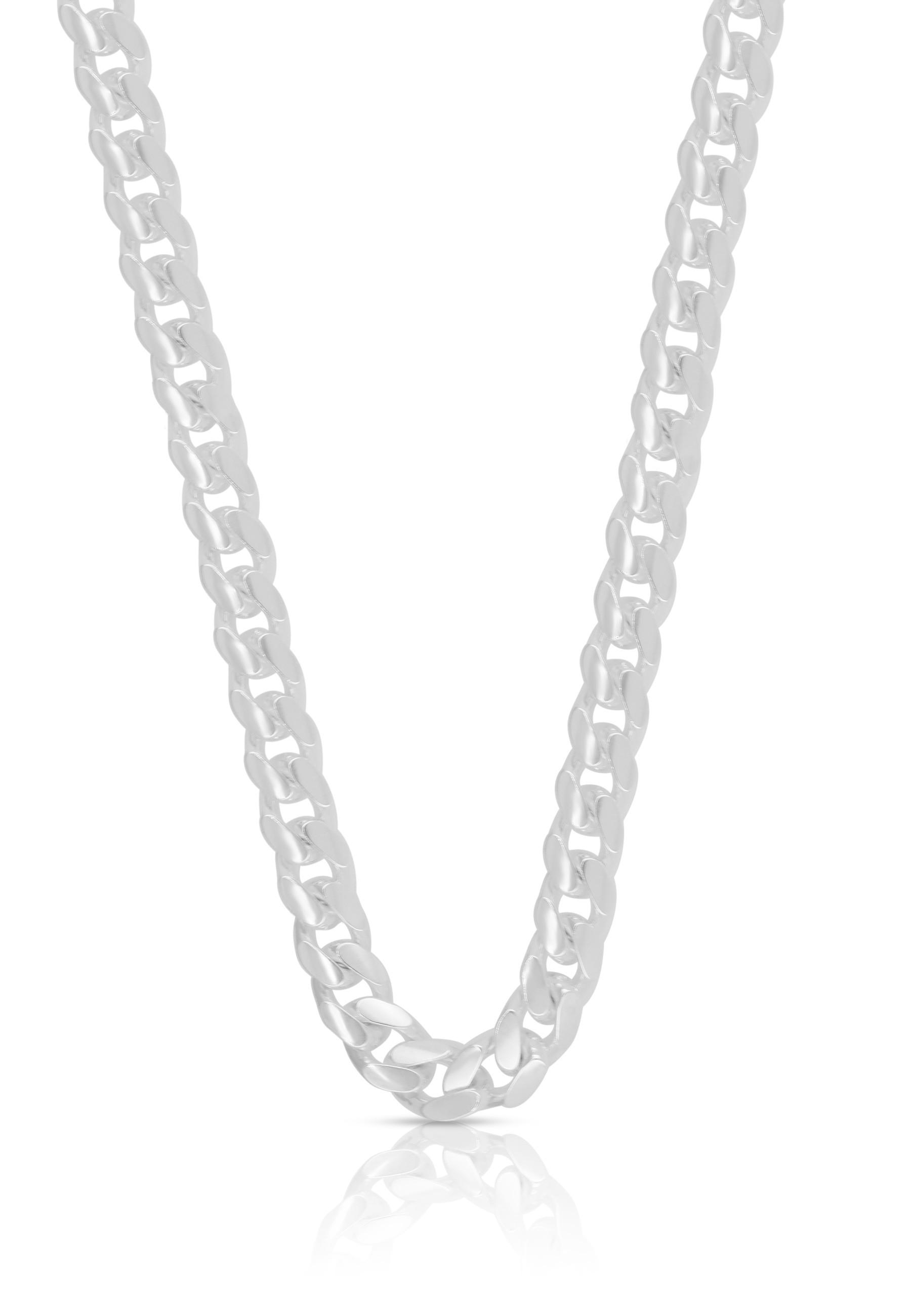 MUAU Schmuck  Collier Panzer Silber 925, 6mm, 50cm 