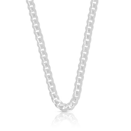 MUAU Schmuck  Collier Panzer Silber 925, 6mm, 50cm 