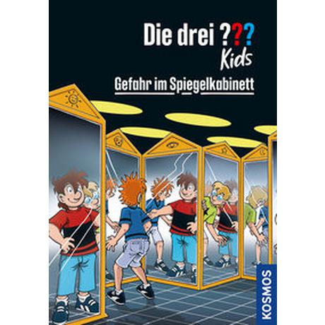 Die drei ??? Kids, 91, Gefahr im Spiegelkabinett Pfeiffer, Boris; Schmidt, Kim (Illustrationen) Copertina rigida 