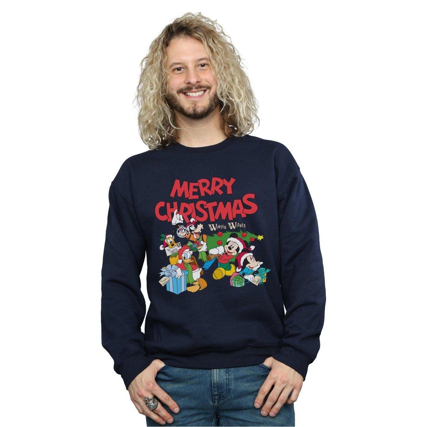 Disney  Mickey Mouse And FriendsWinter Wishes Sweatshirt 