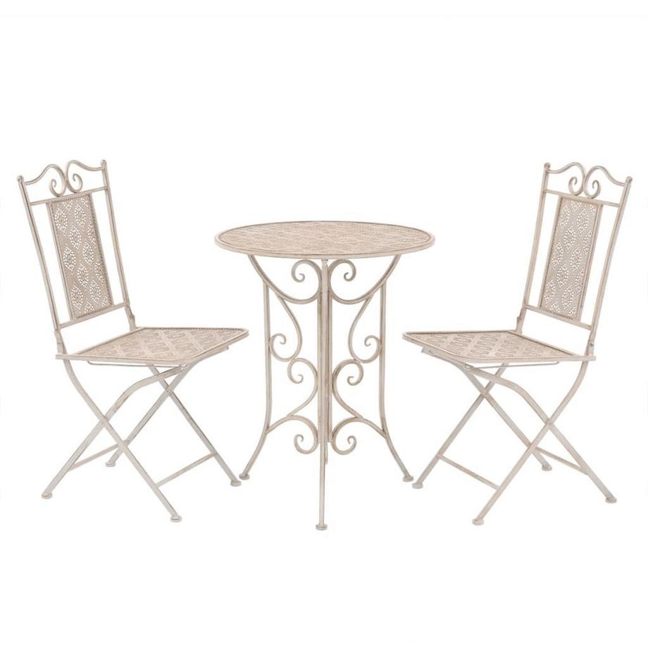VidaXL Vintage Outdoor Bistro Set, Klapptisch und Stühle  