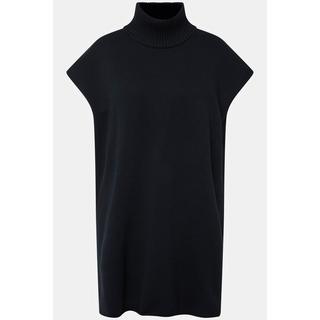 Ulla Popken Abito Mini Maglia Collo Alto Senza Maniche Cotone Biologico  