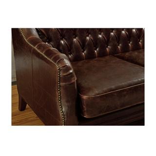 Vente-unique Couchgarnitur Leder 3+2 COLBERT  