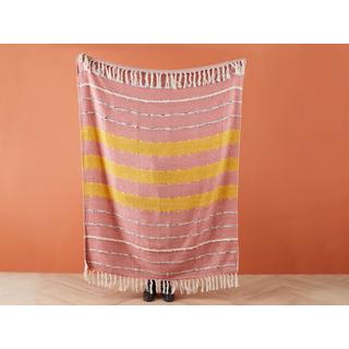 Beliani NAIKHU Couverture Plaid Classique en Coton  