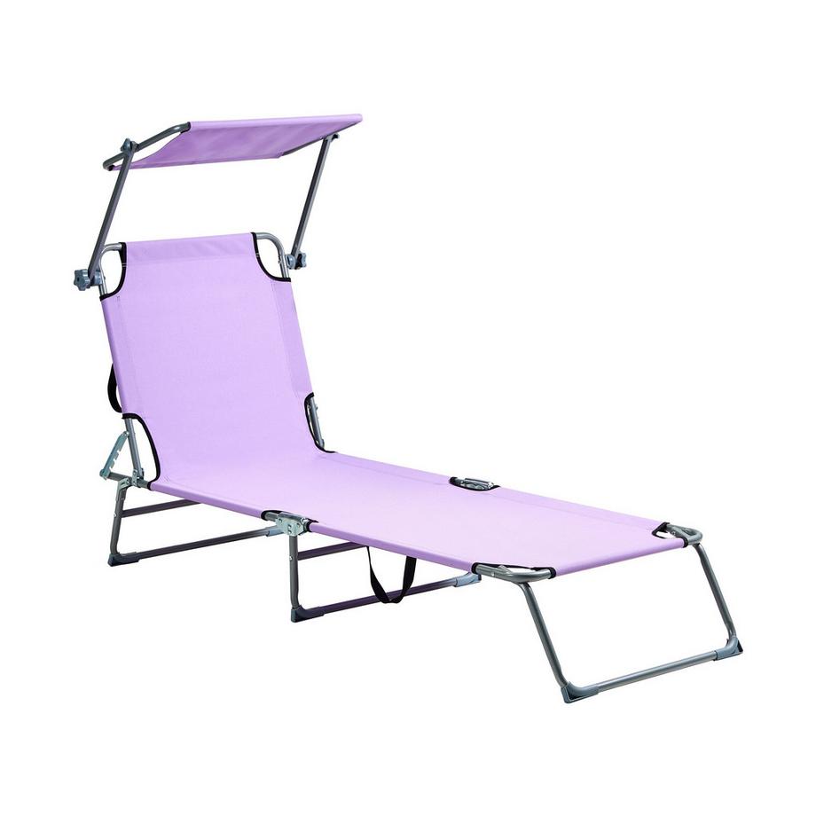 Beliani Sonnenliege aus Stahl Modern FOLIGNO  