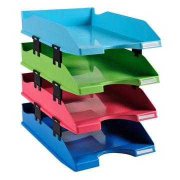 EXACOMPTA Briefablage-Set Combo Midi X1131928SETD Farben ass., 1928 4 Stück