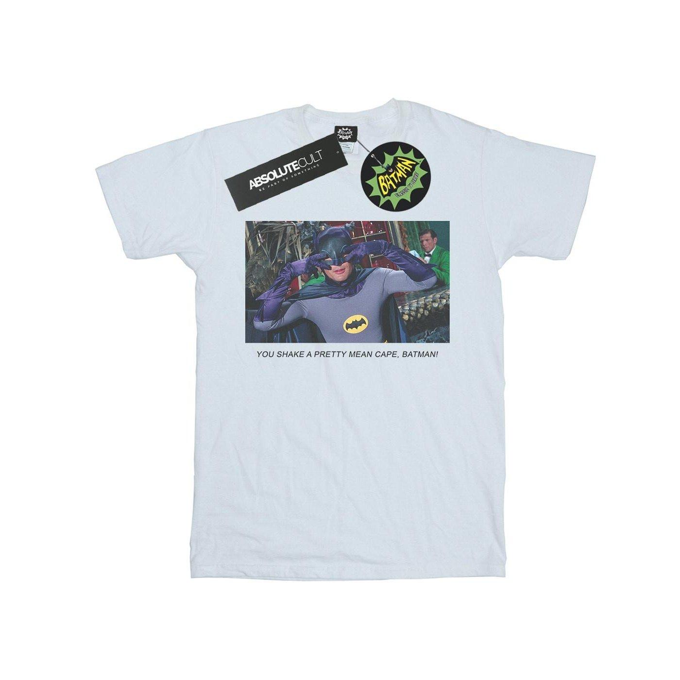 Image of Batman Tv Series Mean Cape Tshirt Mädchen Weiss 116