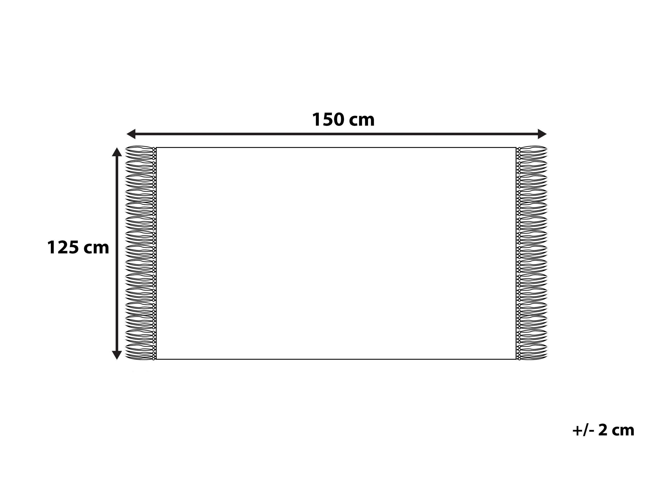 Beliani Kuscheldecke aus Baumwolle Skandinavisch NAZILLI  