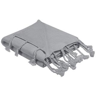 Beliani Nazilli Couverture Douillette en Coton Scandinave  