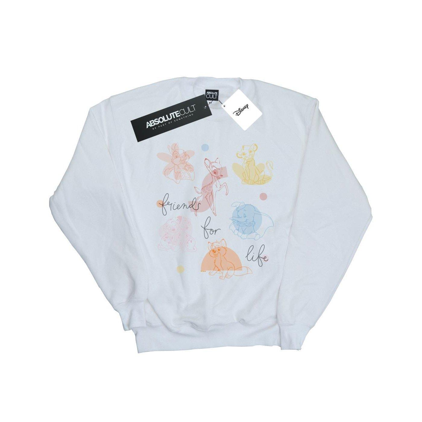 Image of Little Friends For Life Sweatshirt Unisex Weiss 128