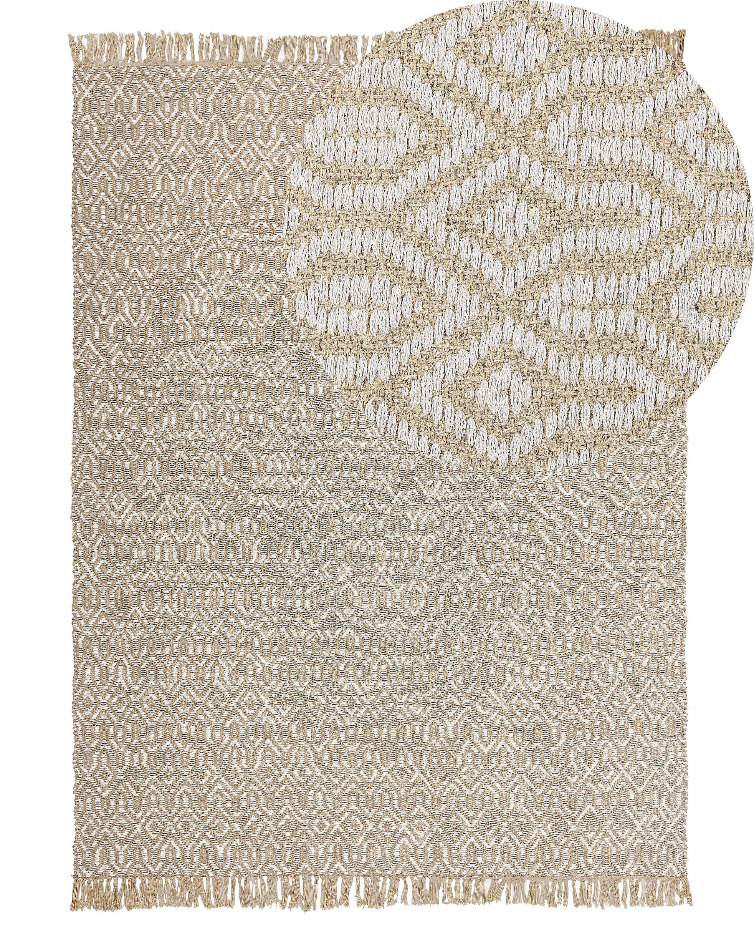 Beliani Tapis en Coton Boho POZANTI  