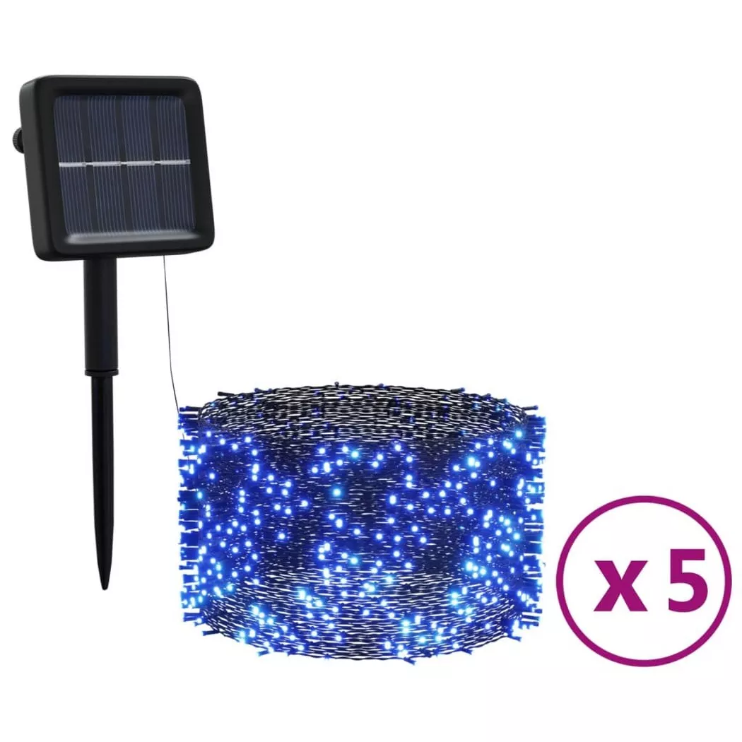 VidaXL - Lampe solaire féerique, One Size, Bleu