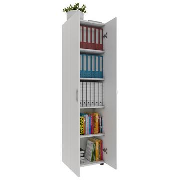 Armoire de bureau Livres Classeurs Meuble de bureau Armoire Ulas 5 portes battantes