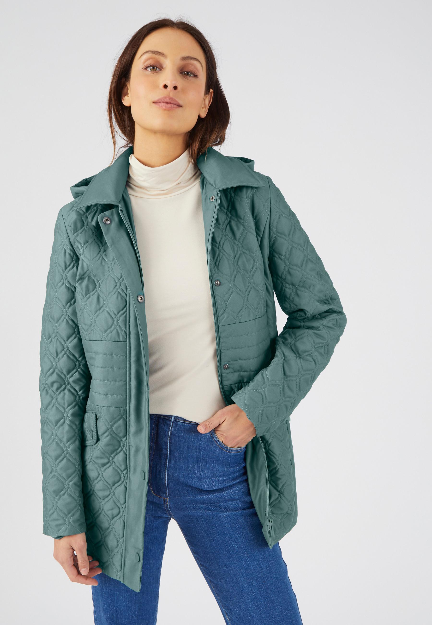 Image of # Parka Mit Pirsichweichem Griff Damen Grün 46-48