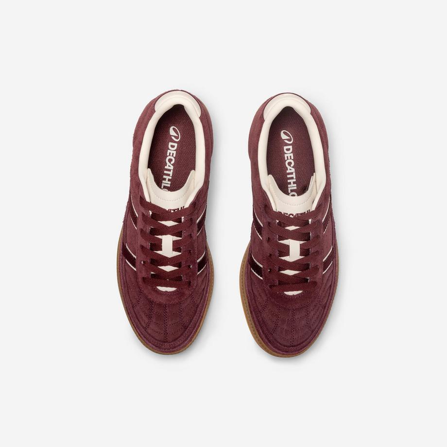DECATHLON  Turnschuhe  aus Wildleder Player 80 Bordeaux 