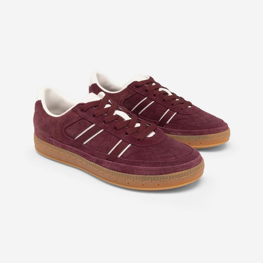 DECATHLON  Turnschuhe  aus Wildleder Player 80 Bordeaux 