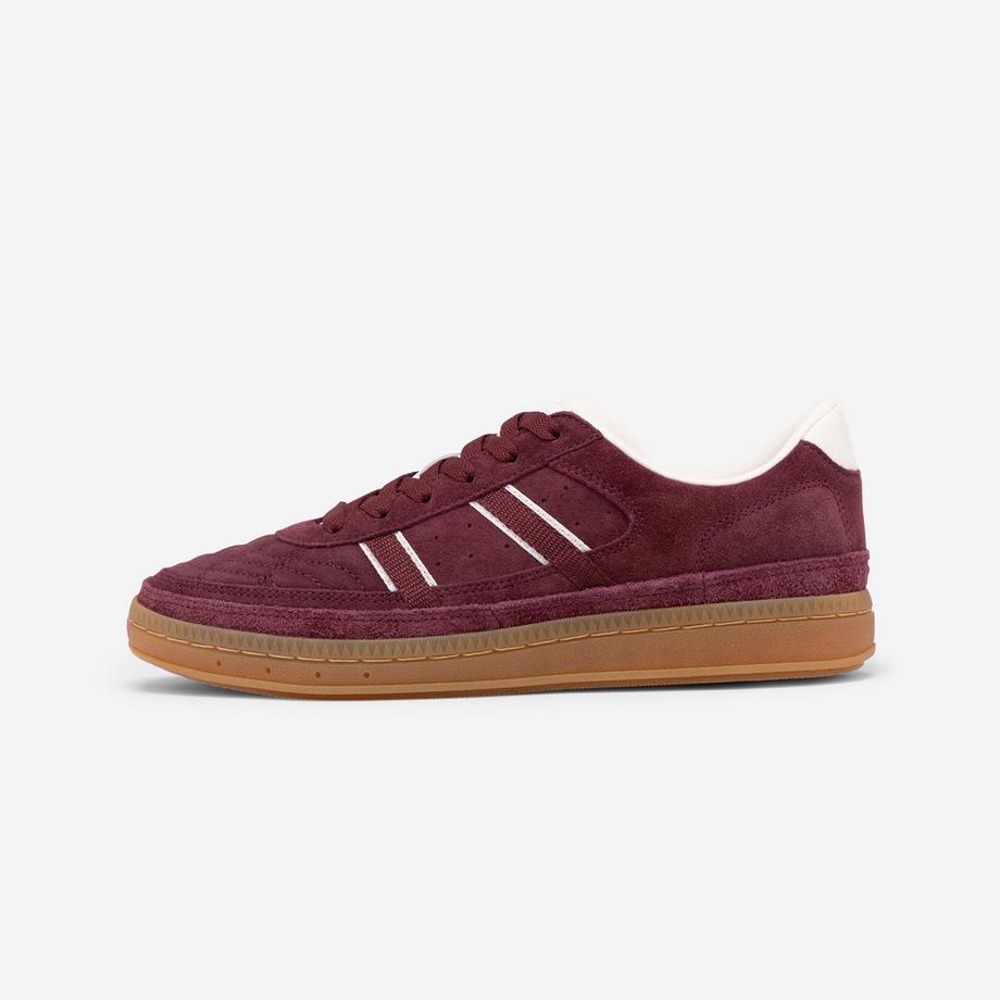 Turnschuhe  aus Wildleder Player 80 Bordeaux