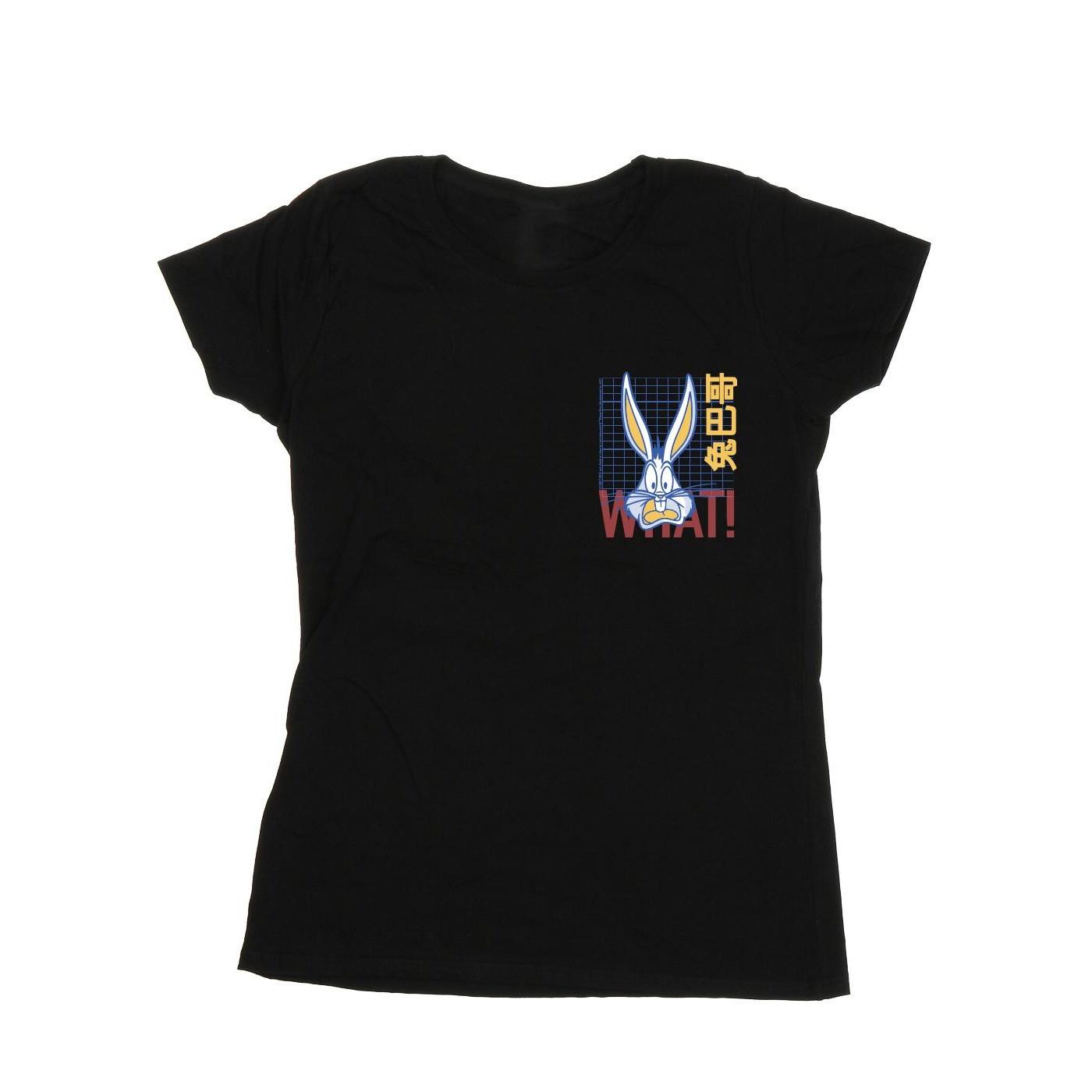 Image of Bugs Bunny What Tshirt Damen Schwarz XL