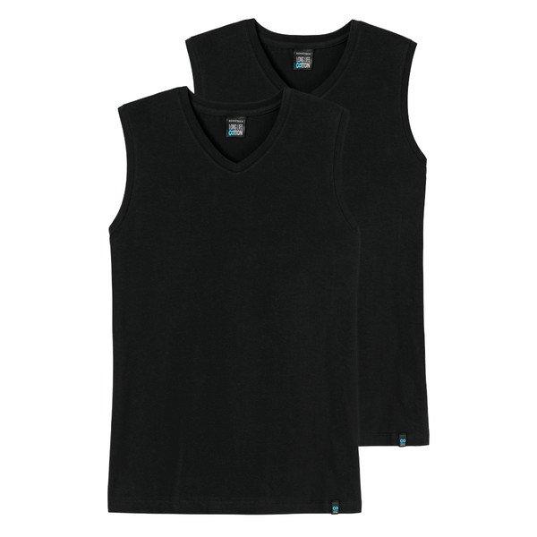 Image of 2er Pack Long Life Cotton - Tank Top Herren Schwarz L