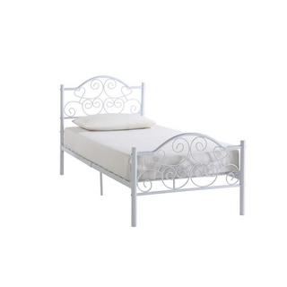 Vente-unique Letto singolo  in Metallo Bianco LEYNA  